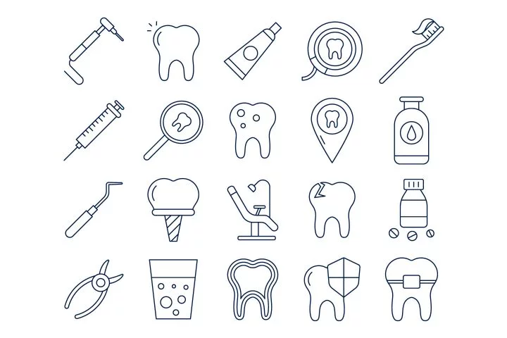 Dental Vector Free Icon Set
