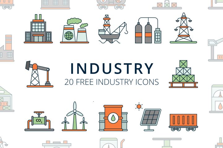 Industry Vector Free Icon Set