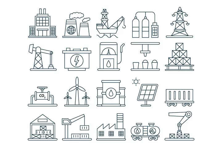 Industry Vector Free Icon Set