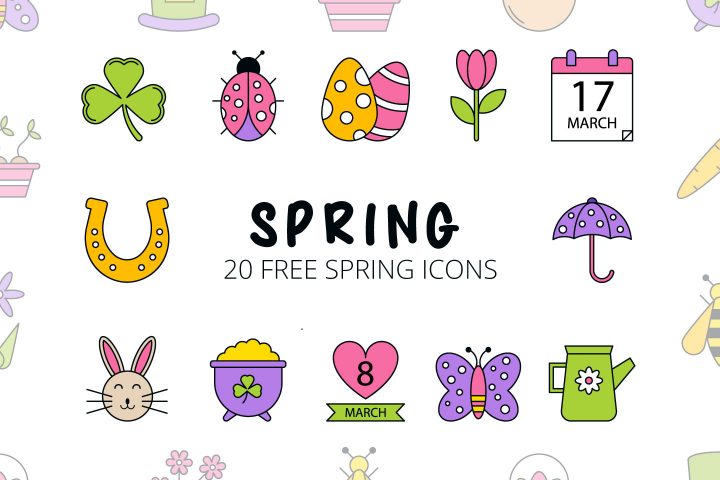 Spring Vector Free Icon Set