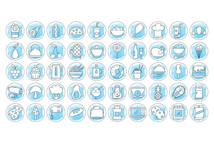 100 Cooking Instagram Story Highlight Icons
