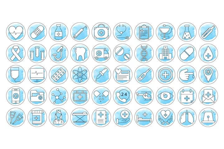 100 Health Instagram Story Highlight Icons