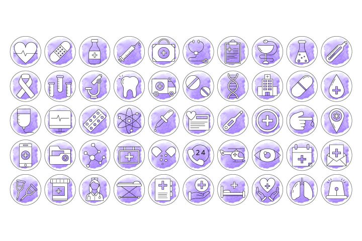 100 Health Instagram Story Highlight Icons