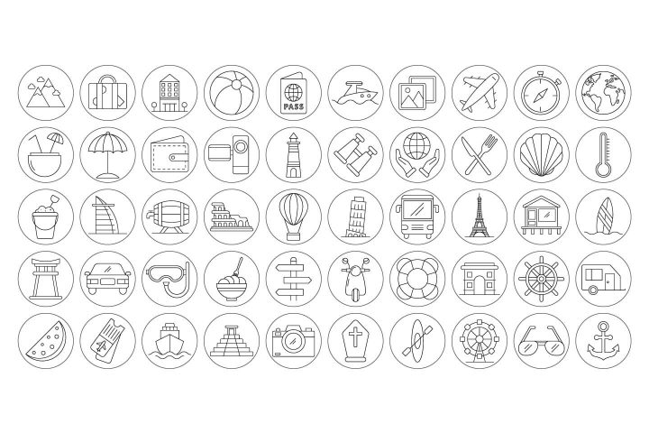 100 Travel Instagram Story Highlight Icons