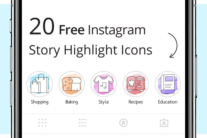 20 Free Instagram Story Highlight Icons