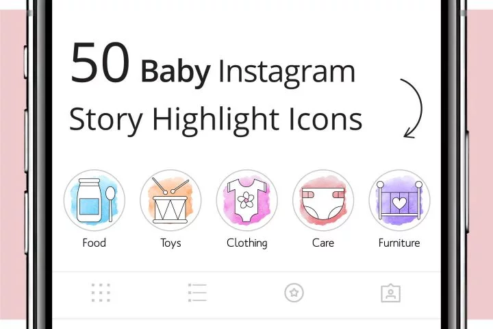 50 Baby Instagram Story Highlight Icons