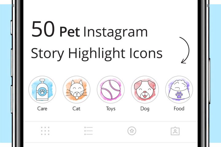 50 Pet Instagram Story Highlight Icons