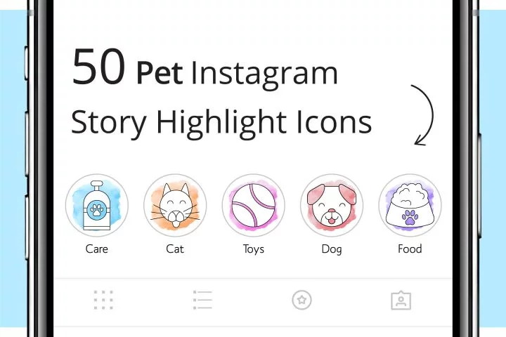 50 Pet Instagram Story Highlight Icons