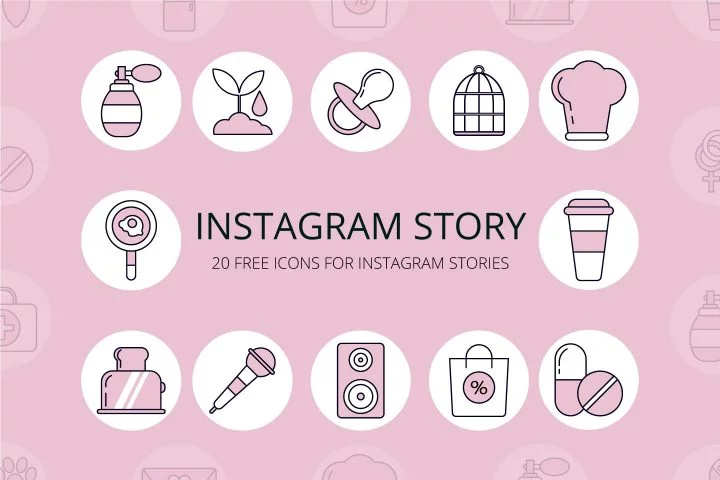 20 Free Icons for Instagram Stories