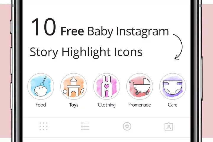 10 Free Baby Instagram Story Highlight Icons