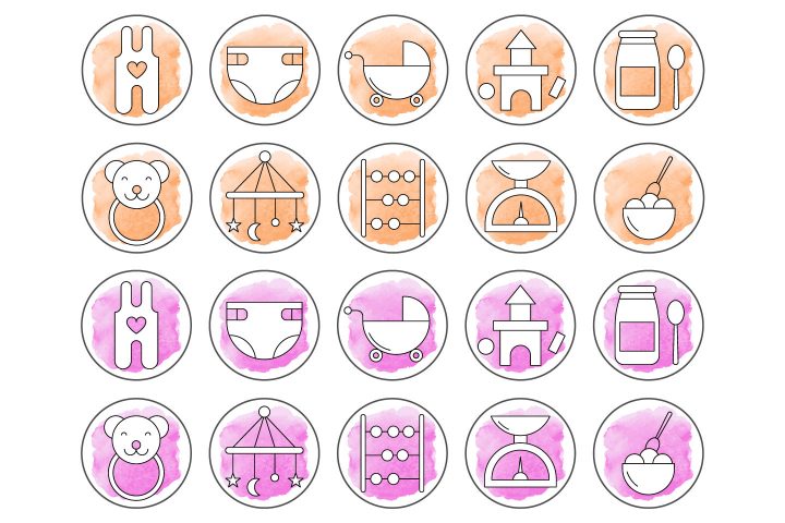 10 Free Baby Instagram Story Highlight Icons