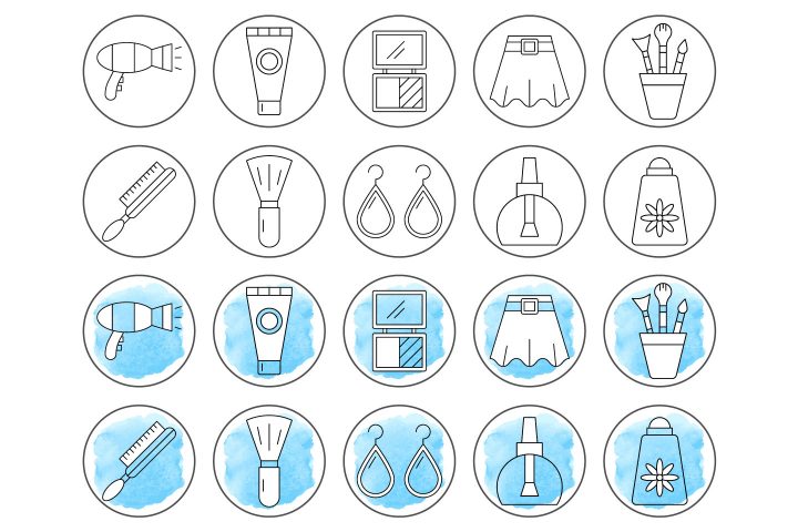 10 Free Beauty Instagram Story Highlight Icons