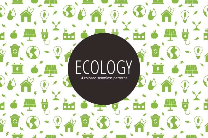 Ecology Vector Seamless Free Pattern