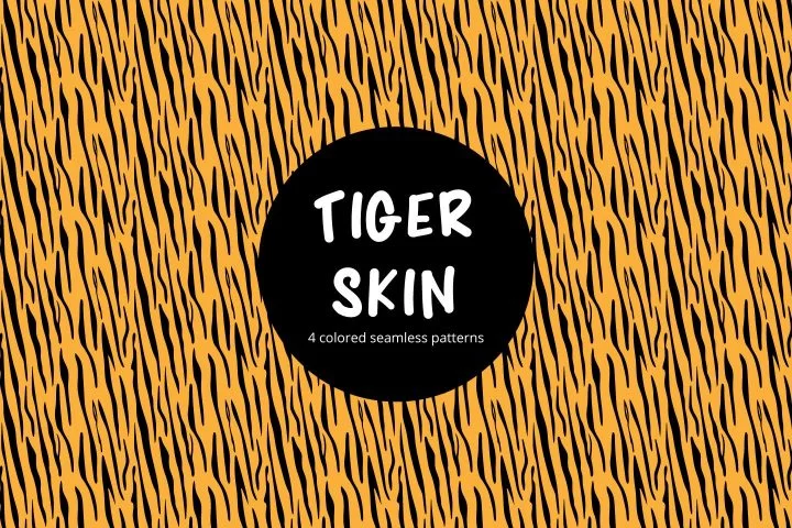 Tiger Skin Vector Free Seamless Pattern