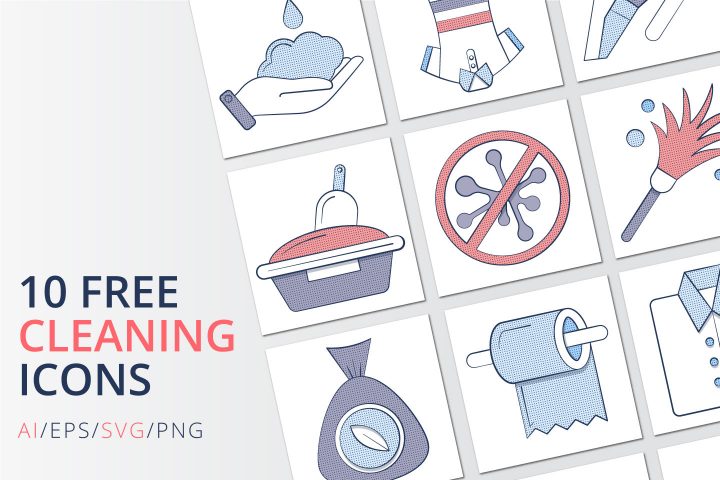 10 Free Cleaning Icon