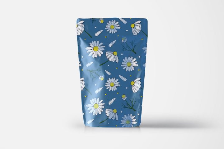 Chamomile Vector Free Pattern