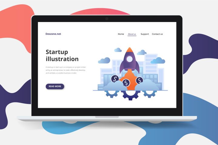 Startup Vector Free Illustration