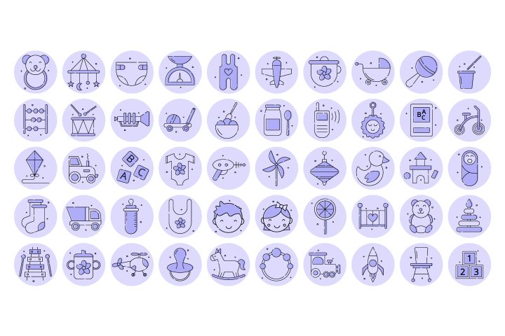 Baby Instagram Story Highlight Icons Pack