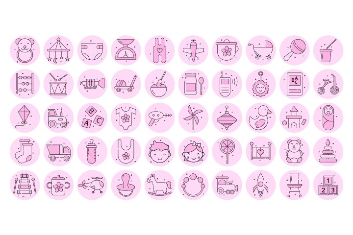 Baby Instagram Story Highlight Icons Pack