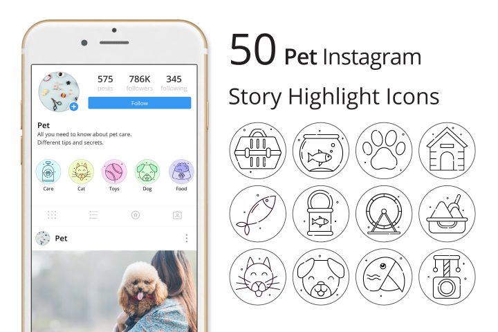 Pet Instagram Story Highlight Icons Pack