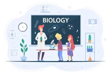 Biology at School Illustration
