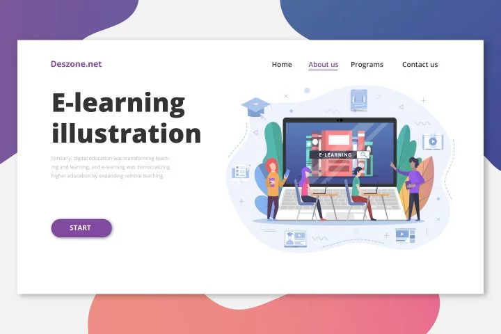 E-learning Vector Illustration