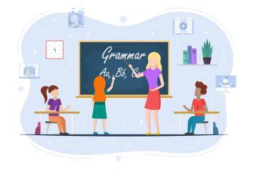 Grammar Education at School Concept