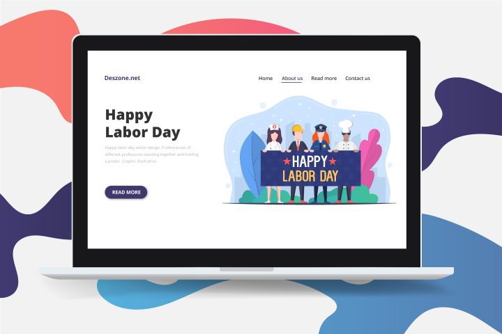Happy Labor Day Free Vector Design