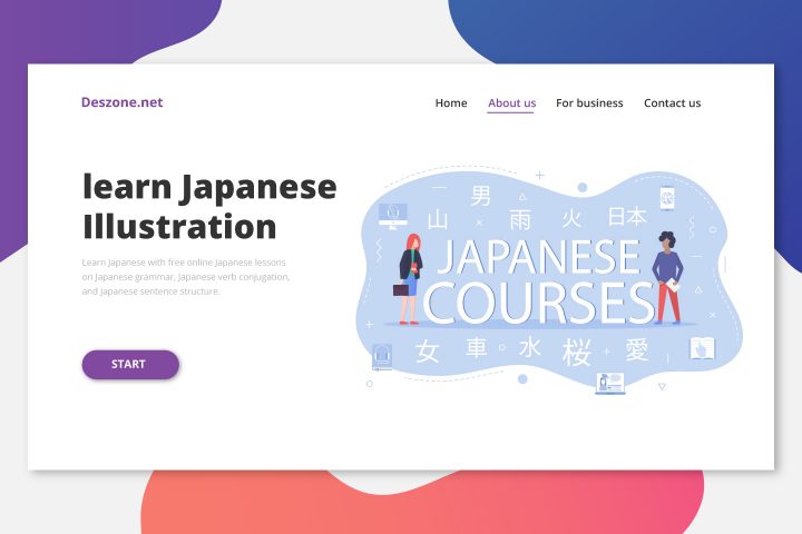 Japanese Courses Vector Design