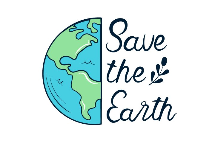 lettering-save-the-earth-graphicsurf