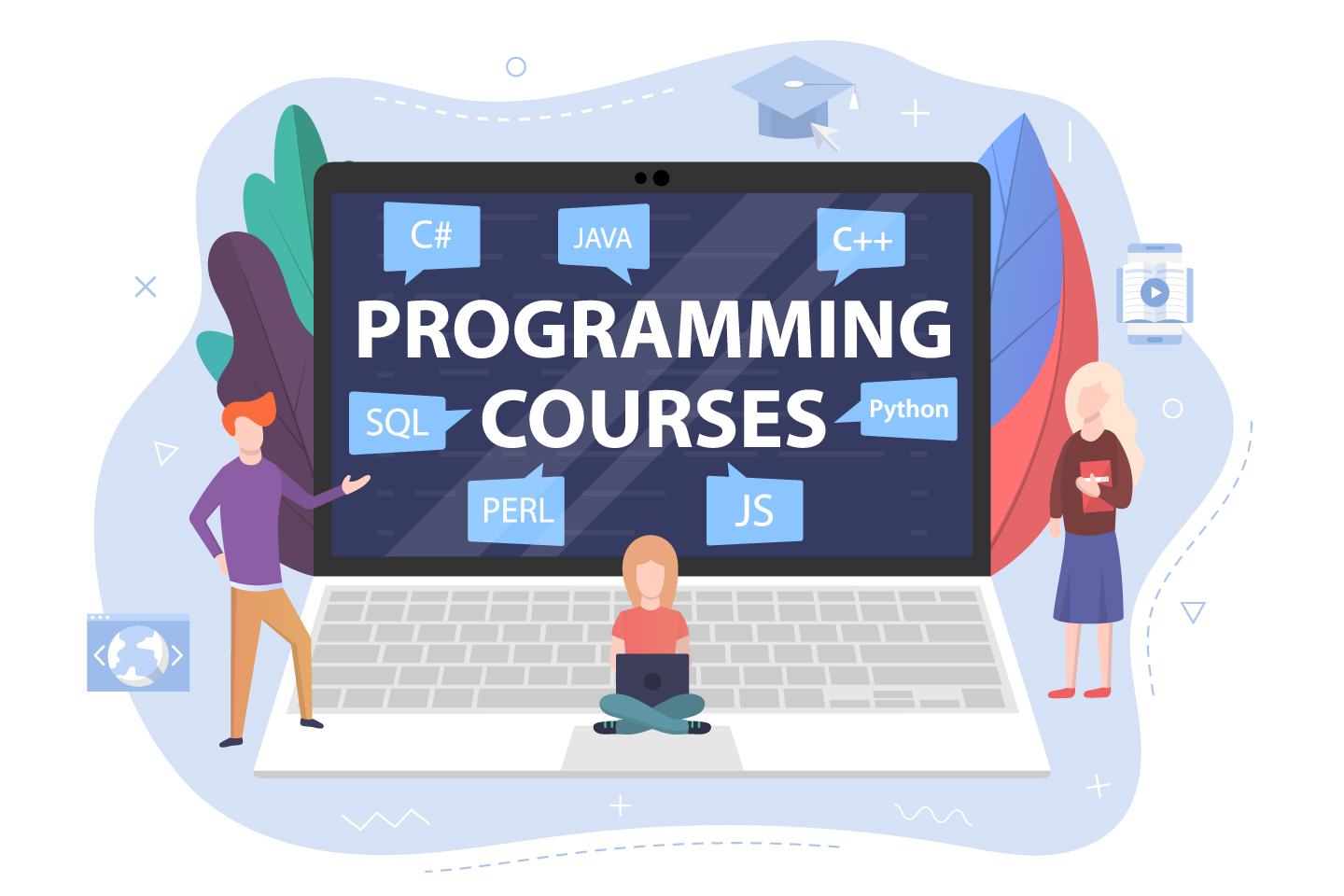 Download Online Programming Training Vector Design - GraphicSurf.com