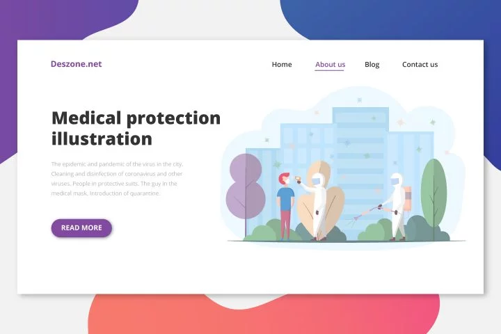 The Epidemic and Pandemic of the Virus in the City Flat Design