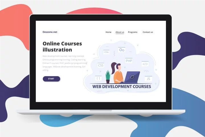 Web Development Courses Illustration