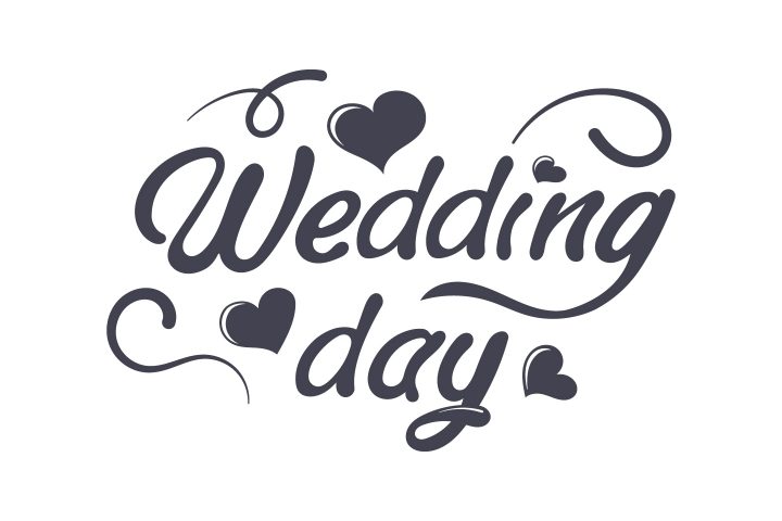 Wedding Lettering for the Design of Invitations Books Websites