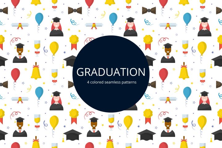 Graduation Free Vector Seamless Pattern