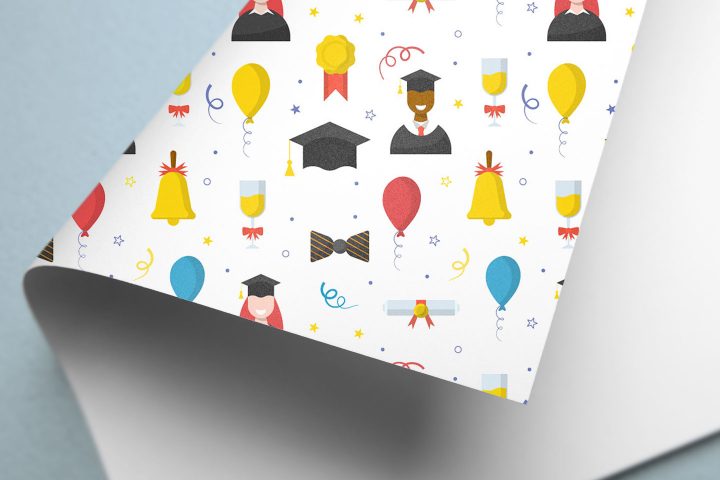 Graduation Free Vector Seamless Pattern