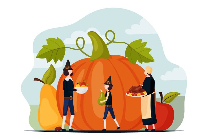 Thanksgiving Day Graphic Illustration