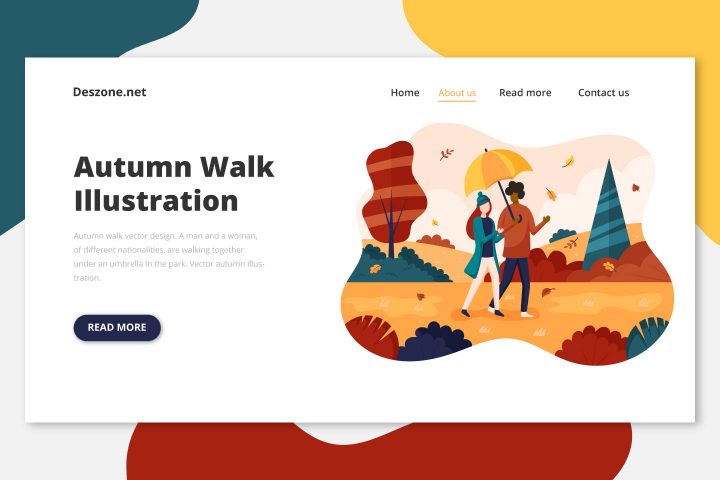 Autumn Walk Vector Design