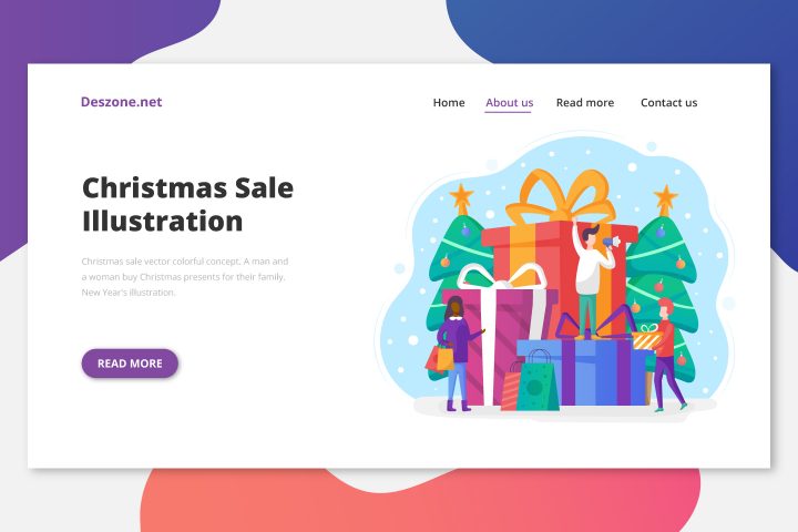 Сhristmas Sale Vector Colorful Free Illustration