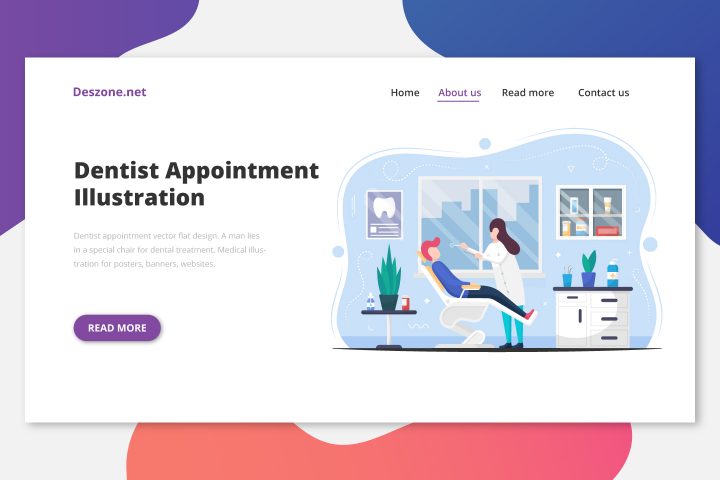 Dentist Appointment Vector Flat Design