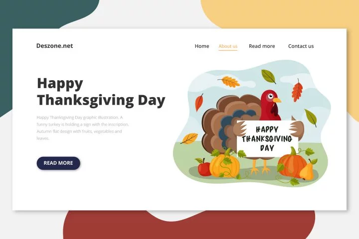 Happy Thanksgiving Day Graphic Illustration