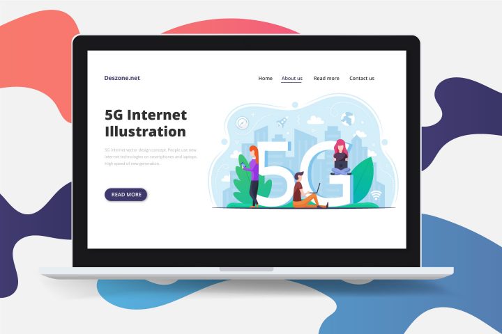 5G Internet Vector Design Concept