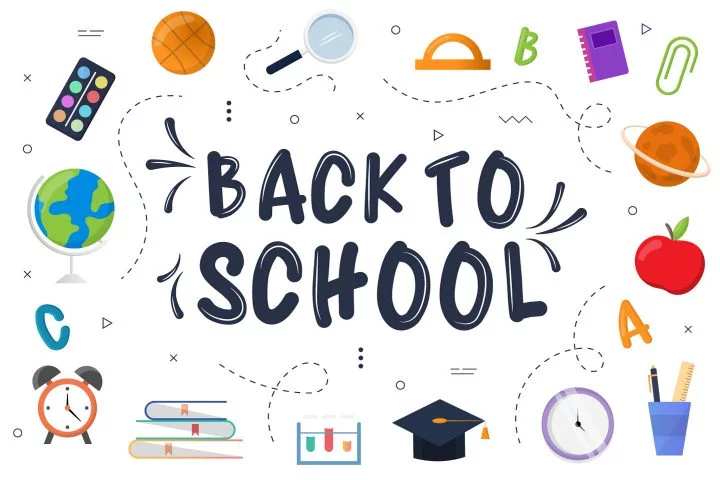 Free Vector Graphic Design of Back to School