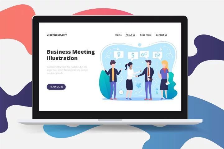 Business Meeting Vector Free Illustration