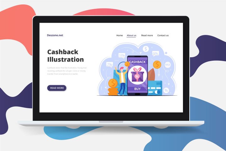 Cashback Vector Free Flat Illustration