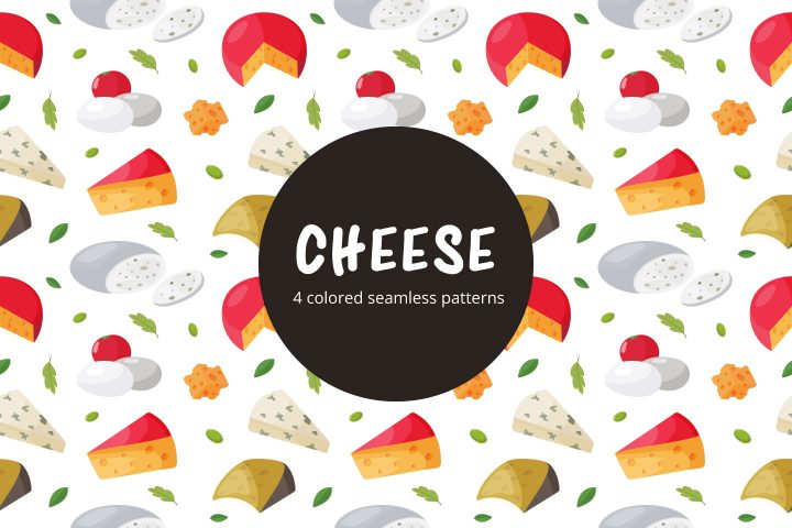Cheese Vector Free Seamless Pattern