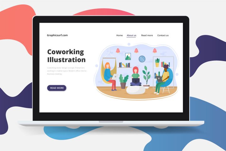 Coworking Vector Design Concept