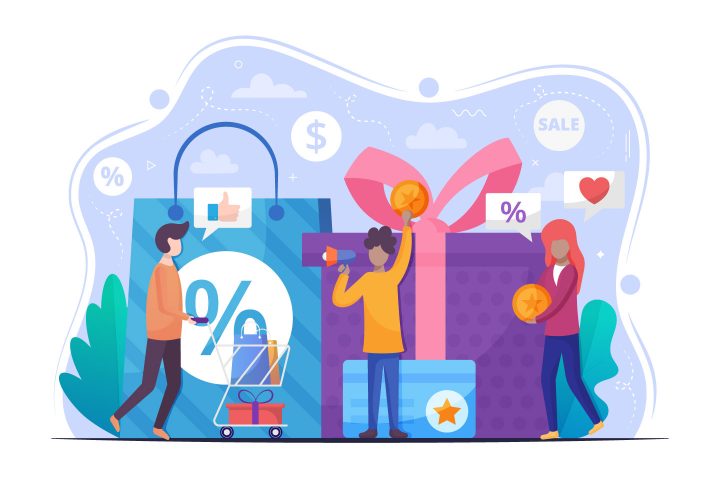 Loyalty Program Vector Flat Illustration