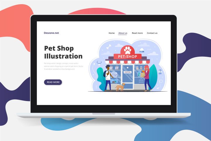 Free Vector Illustration Pet Shop
