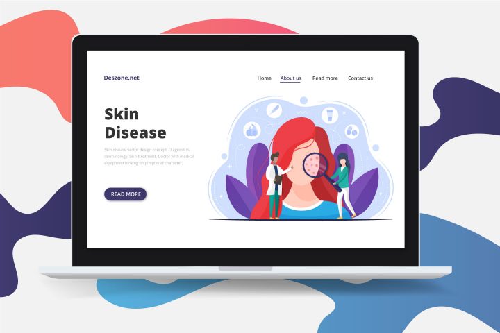 Skin Disease Vector Design Concept